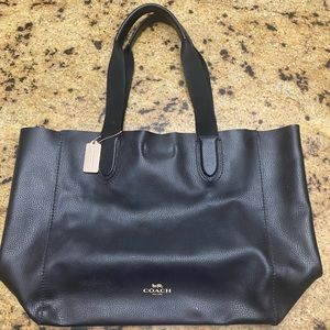 black coach tote bag